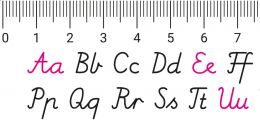 Håndskrift linjal - stavskrift (pakke à 10)